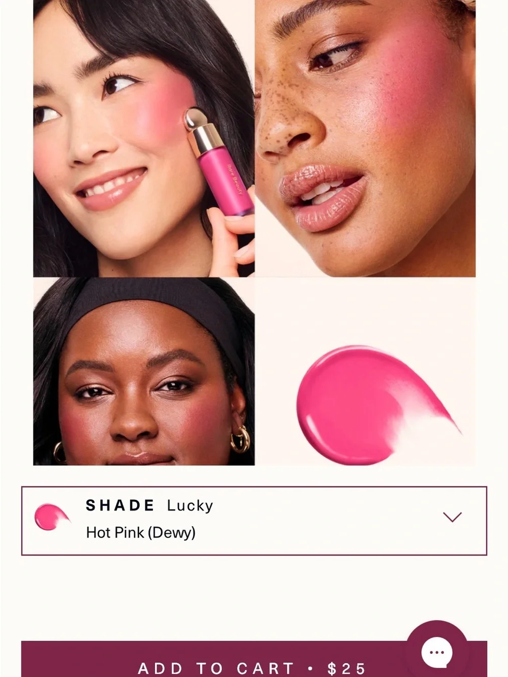 Rare Beauty Blush— Hot Pink (Lucky)